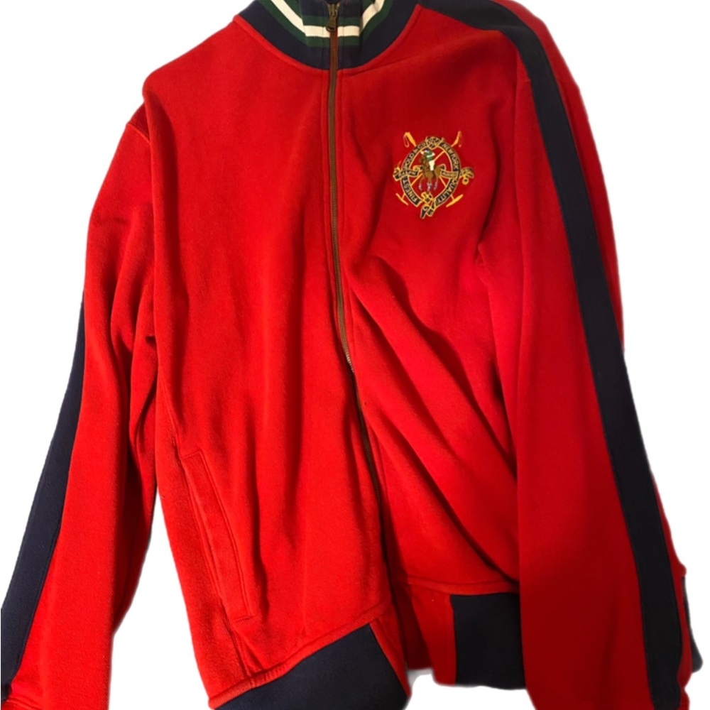 Polo by Ralph Lauren Red and Navy Long Sleeve Shirt